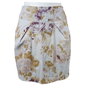 Women's Two & Two Beige Mute Pencil Skirt with Pockets M
